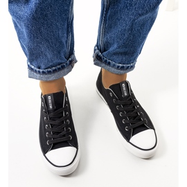 Big Star Baskets classiques noires DD274338 blanche le noir 3