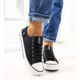 Big Star Baskets classiques noires DD274338 blanche le noir 2