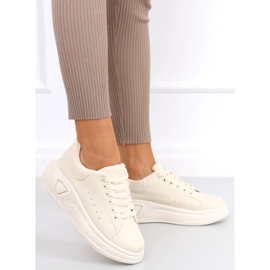 Chaussures à semelles hautes Nebu Beige 1