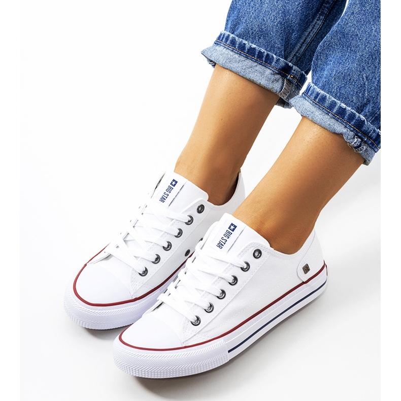 Baskets Elise blanches classiques Big Star 1