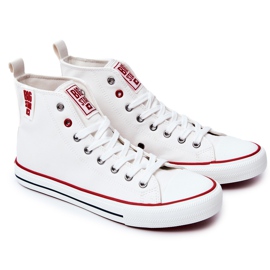 Baskets montantes en cuir pour hommes Big Star JJ174071 Blanc 2
