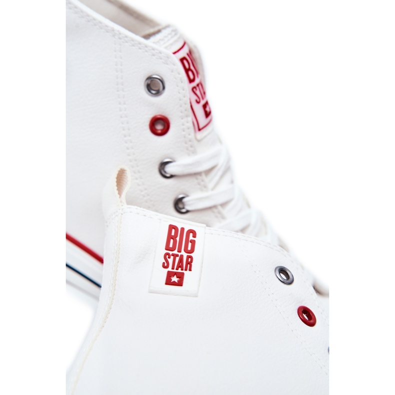 Baskets montantes en cuir pour hommes Big Star JJ174071 Blanc 1