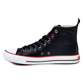 Baskets montantes en cuir pour hommes Big Star JJ174070 Noir 2