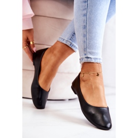 Ballerines Classiques En Cuir Noir le noir 4