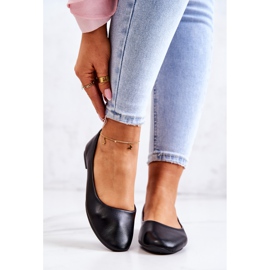 Ballerines Classiques En Cuir Noir 2