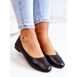 Ballerines Classiques En Cuir Noir le noir 1