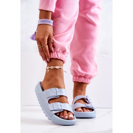 PS1 Chaussons en caoutchouc sur la plate-forme Blue Westie bleu 2