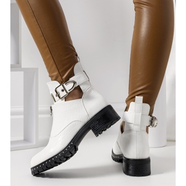 Bottines blanches à découpes Hays 2