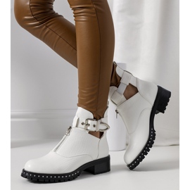 Bottines blanches à découpes Hays 1