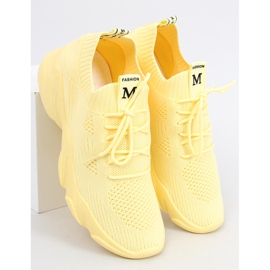 Fresto Chaussettes jaunes chaussures de sport 1
