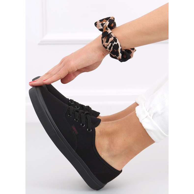 Baskets femme Sten All Black noir 1