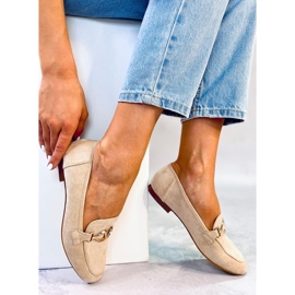 Mocassins femme Freda Beige 1