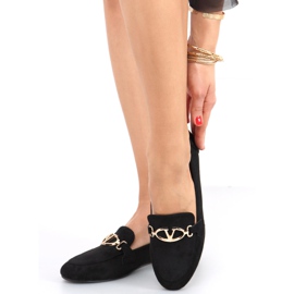 Mocassins femme Freda Noir 1