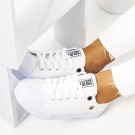 Baskets blanches pour femmes Big Star AA274010 2