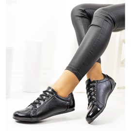 Chaussures noires à bout verni de Parady le noir 1