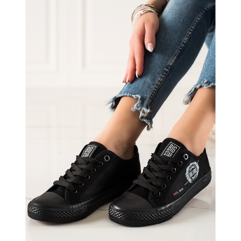 Baskets Big Star pour femme JJ274A256 noir 2