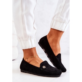 PS1 Mocassins Femme Noirs En Daim Madelyn le noir 4