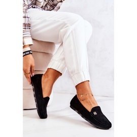 PS1 Mocassins Femme Noirs En Daim Madelyn le noir 1