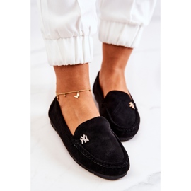 PS1 Mocassins Femme Noirs En Daim Madelyn le noir 5