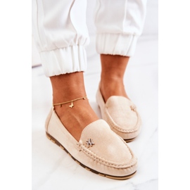 PS1 Mocassins Femme en Daim Beige Madelyn 6