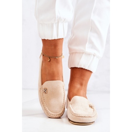 PS1 Mocassins Femme en Daim Beige Madelyn 5