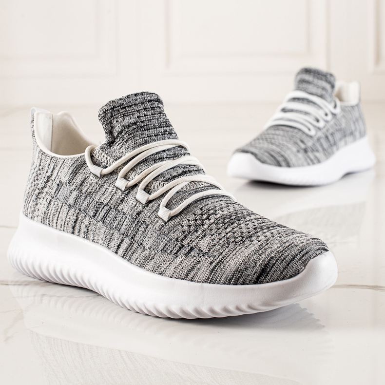 TRENDI Baskets confortables pour hommes gris 1