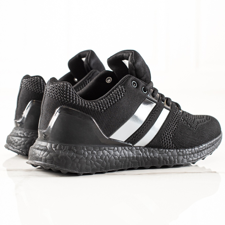 DK Chaussures de sport pour hommes à brides noir 1