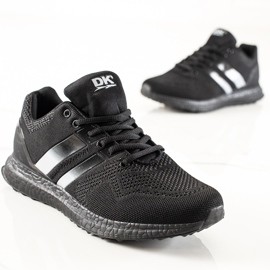 DK Chaussures de sport pour hommes à brides noir 2