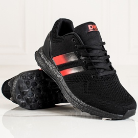 DK Chaussures de sport pour hommes à brides le noir rouge 1 DK Chaussures de sport pour hommes à brides le noir rouge 1