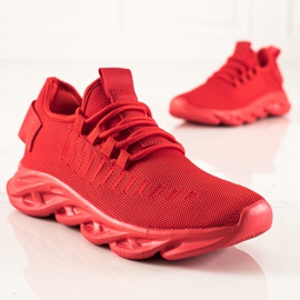 TRENDI Chaussures de sport à la mode pour hommes rouge 1