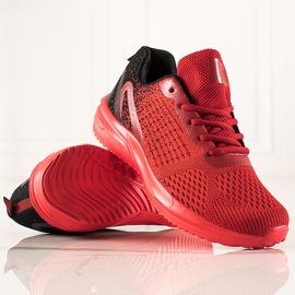 TRENDI Chaussures de sport performantes pour hommes noir rouge 2