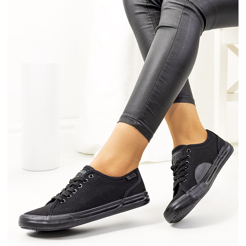 Baskets femme Big Star noires JJ274066 1