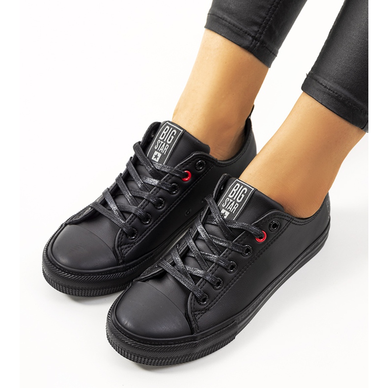 Baskets noires pour femmes Big Star JJ274006 le noir 1