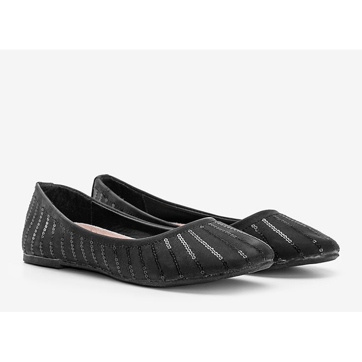 Ballerines noires à sequins Boo 1