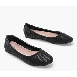 Ballerines noires à sequins Boo le noir 2