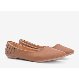 Ballerines noires mates à clous Doyer St. beige multicolore 1