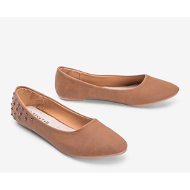 Ballerines noires mates à clous Doyer St. beige multicolore 2