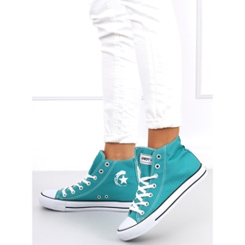 Baskets montantes Ingi Turquise bleu 2