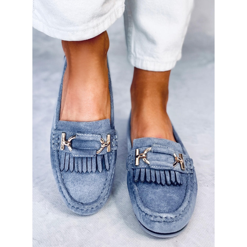 Mocassins femme Leif Bleu 1