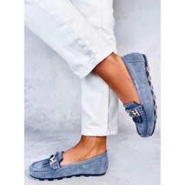 Mocassins femme Leif Bleu 2