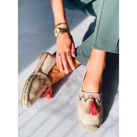 Espadrilles Boho à franges Birna Beige 3