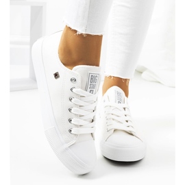 Baskets femme Big Star blanches V274869 1