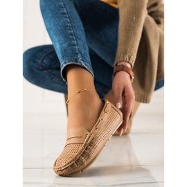Primavera Mocassins ajourés confortables beige 1