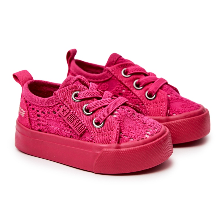 Baskets Ajourées Big Star JJ374015 Rose 2