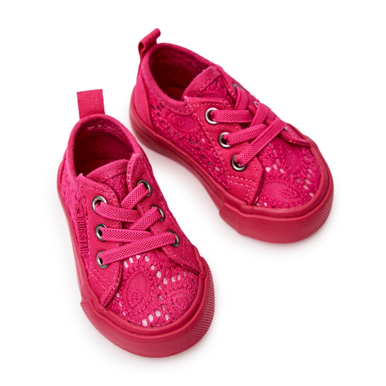Baskets Ajourées Big Star JJ374015 Rose 1