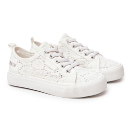 Baskets Ajourées Big Star JJ374012 Blanc blanche blanche 2