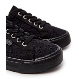 Baskets noires ajourées Big Star JJ374011 1