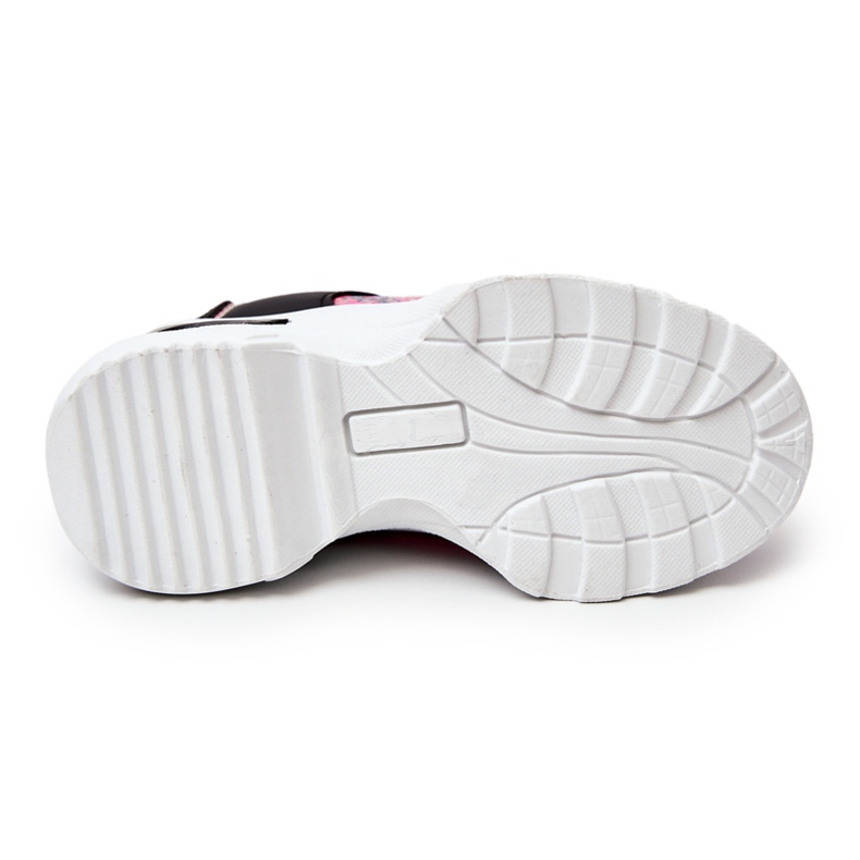 FR1 Chaussures de sport en cuir de serpent noir Gabbie rose 1