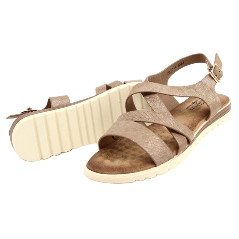 Sandales Golden Metallic Women's Evento 20SD14-2064 brun 4 Sandales Golden Metallic Women's Evento 20SD14-2064 brun 4