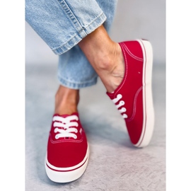 Baskets femme Aura Rouge 1